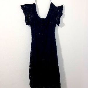 92% Nylon, 8% Spandex, Lining-100% Polyester, Sequin sparkle